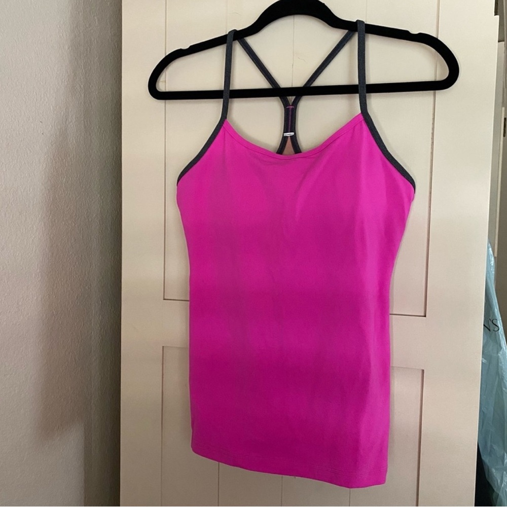 Lululemon hot pink tank top Size 8